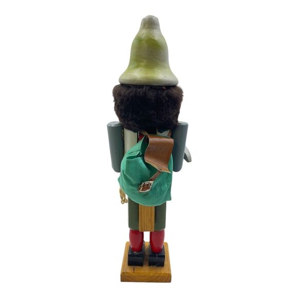 Vintage Nutcracker Mountain Man Climber W Rope Acts Backpack 15” - Picture 4 of 5